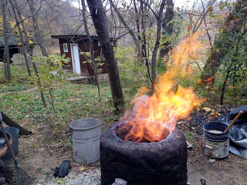 The Furnace in operation
