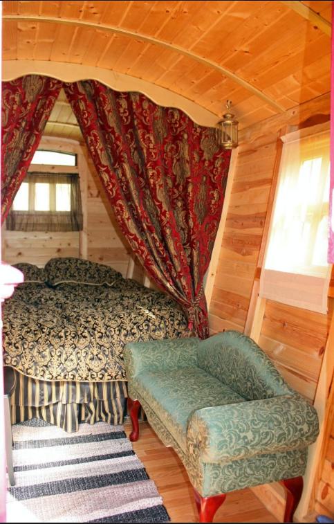 Interior of one of the Gypsy Wagons